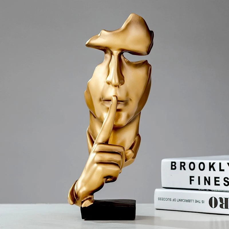 简约个性沉默是金办公室高档桌面样板间创意家居酒柜装饰品摆件