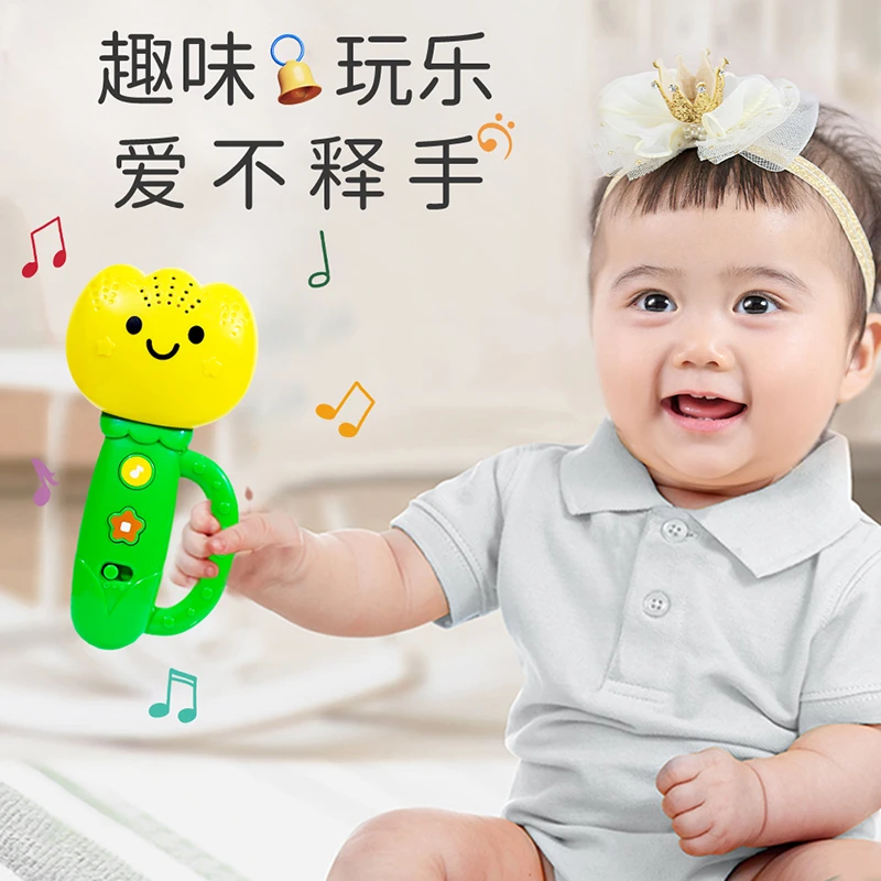 问妮答利婴儿宝宝0-3岁唱歌摇铃玩具早教益智周岁礼物哄娃神器
