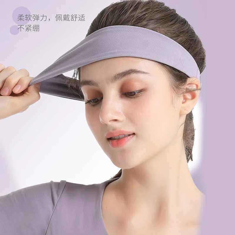 夏天加宽专业运动发带女时尚透气吸湿防滑止汗带跑步健身束发头巾