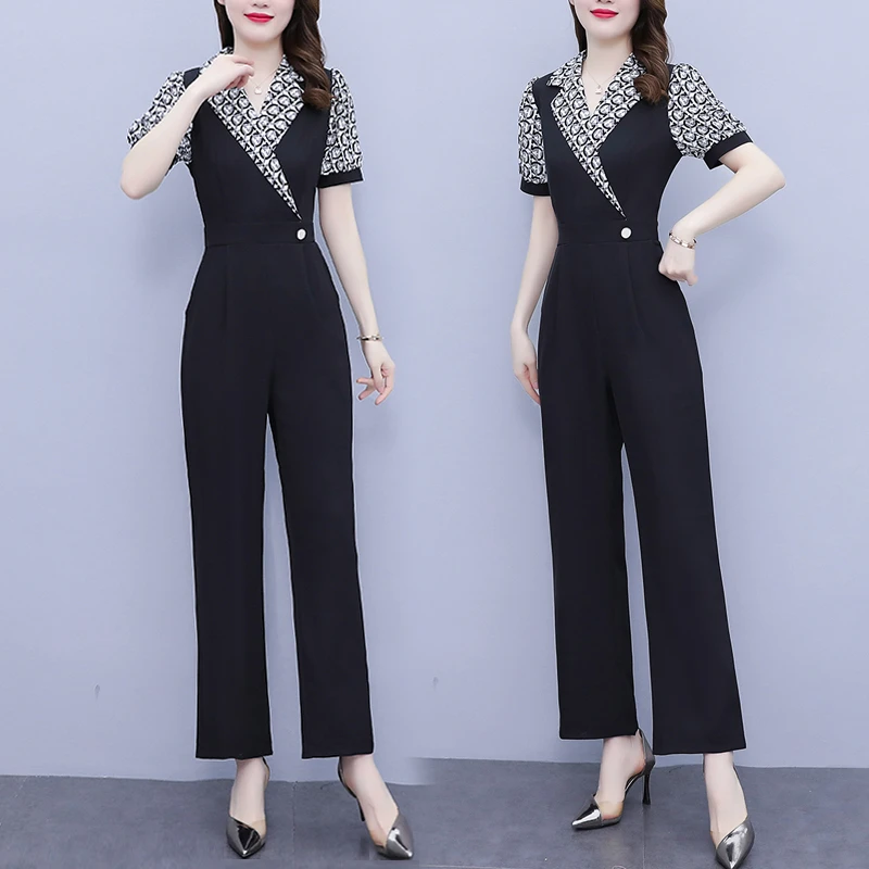 气质显高显瘦显腿长连体裤套装女夏装2025年新款高级感连身连衣裤