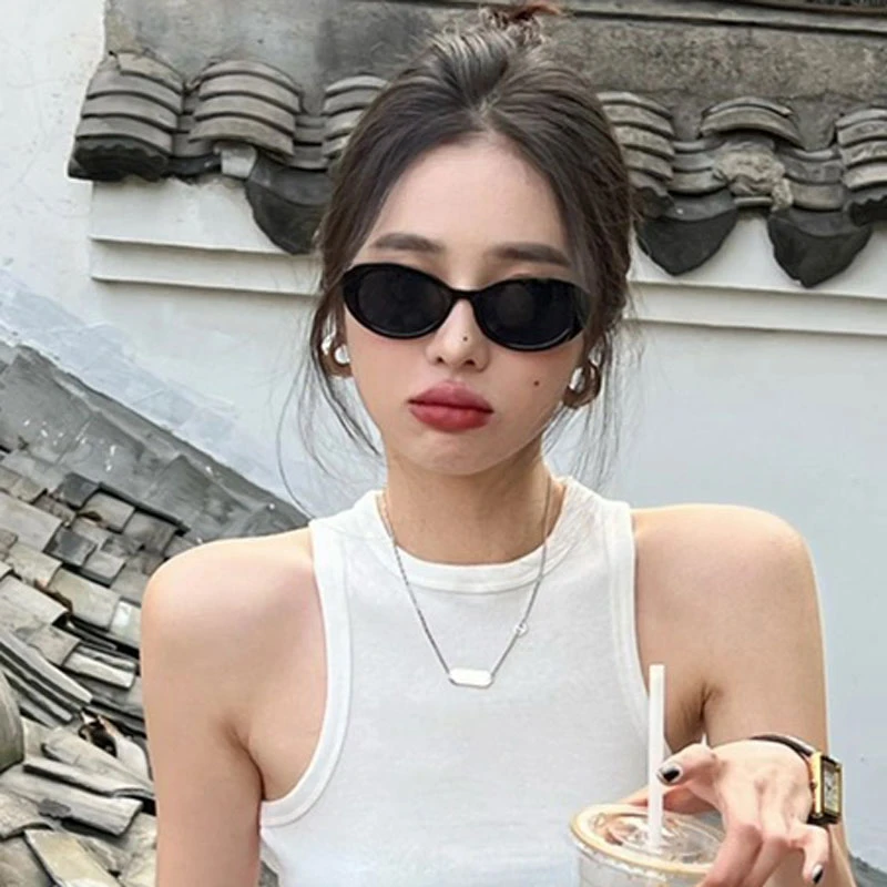 墨镜女款高级感椭圆猫眼雪地复古小脸方圆脸2025新款防晒太阳眼镜