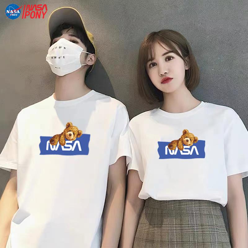 【C168】NASA线上联名2022夏季新款情侣重磅宽松休闲百搭潮牌短袖