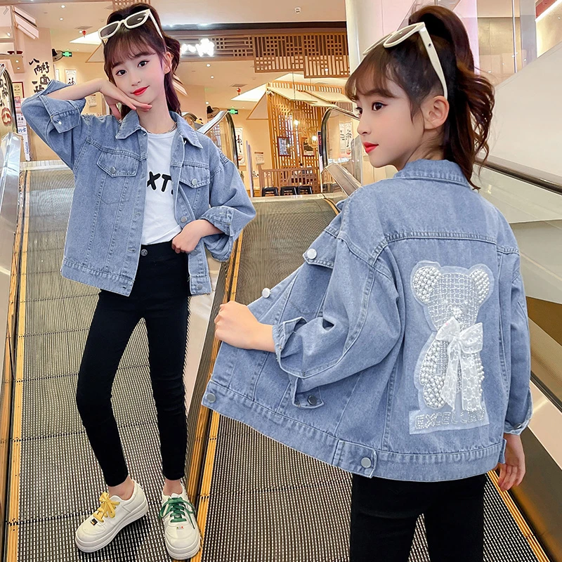 女童牛仔外套2025年新款春装中大童儿童春秋上衣洋气时髦衣服春季