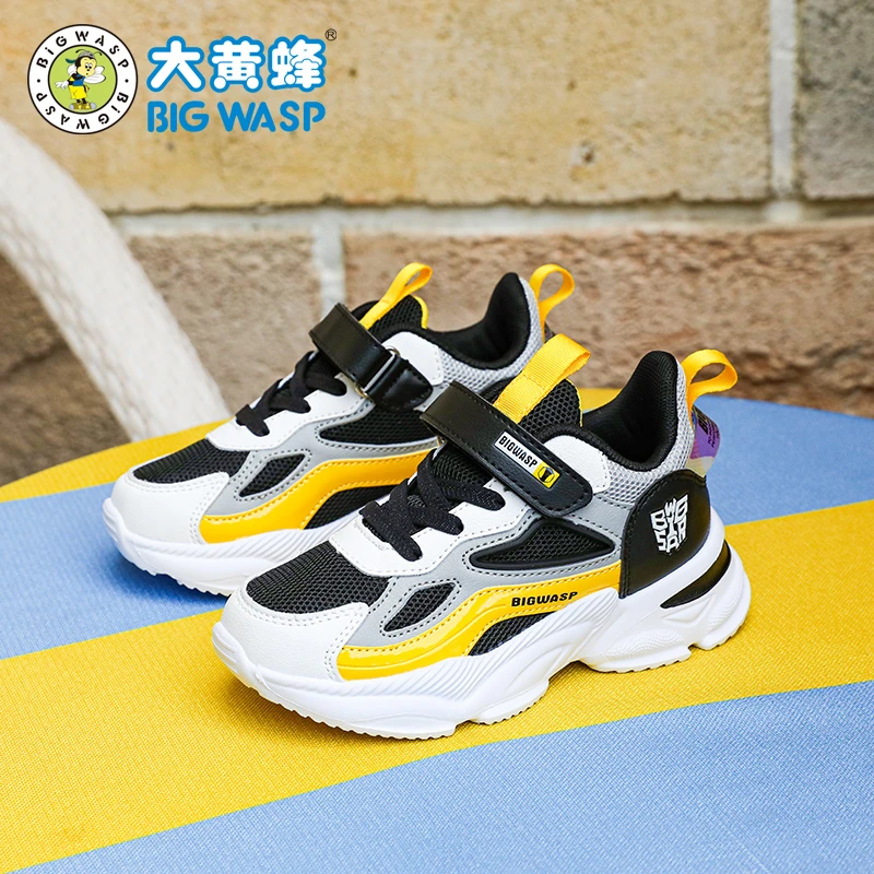 大黄蜂2024夏季新款男童运动鞋春秋中大童网面透气6-12岁儿童鞋子
