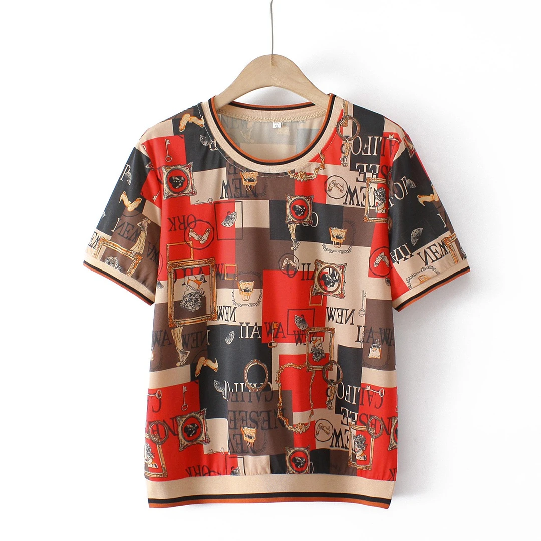 2022年夏季新款时尚减龄显瘦妈妈装