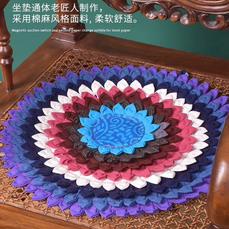 泰国手工制作拼花坐垫椅垫子榻榻米垫子