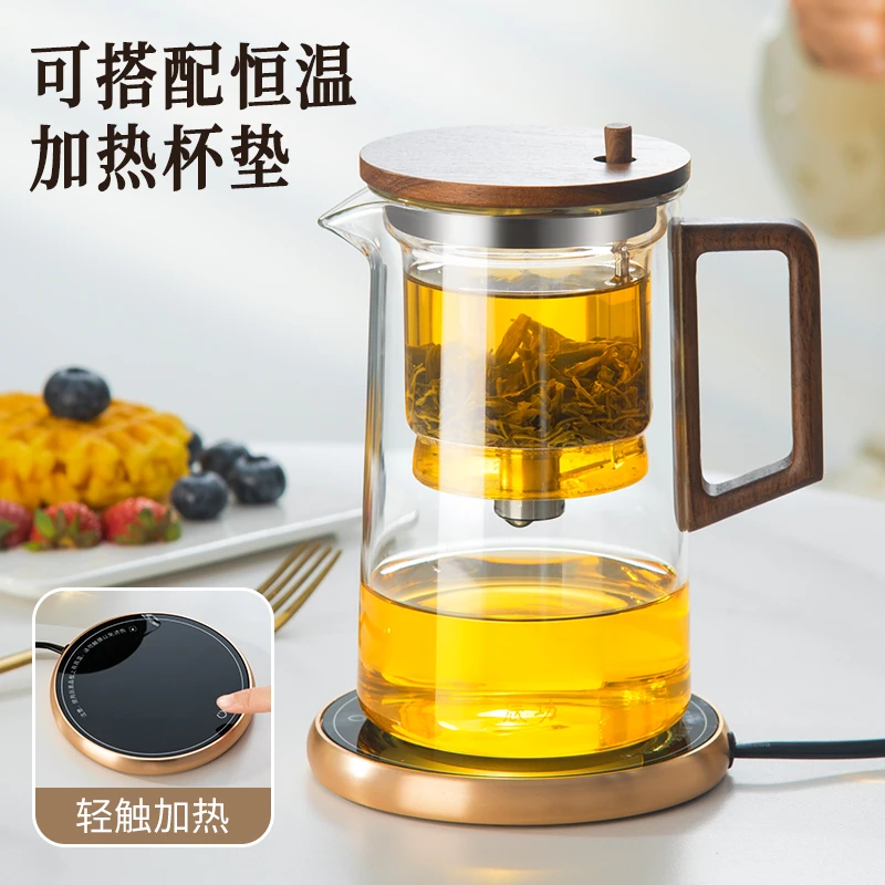轻奢厚玻璃飘逸杯泡茶壶家用茶水分离懒人冲茶器过滤泡茶杯花茶壶
