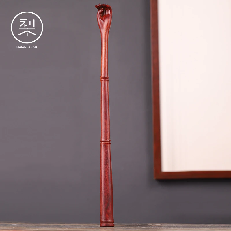 梨香院 印度小叶紫檀木痒痒挠 木质红木实木木制老头乐抓背抓痒器