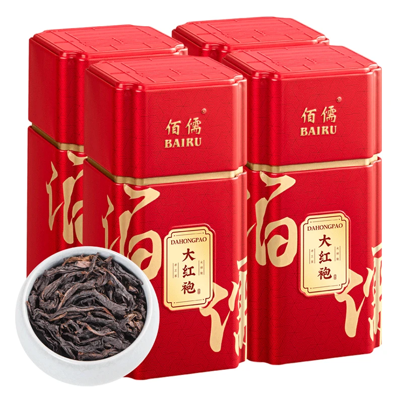 佰儒 新茶 大红袍茶叶 武夷大红袍 乌龙茶散装茶叶送礼盒400g