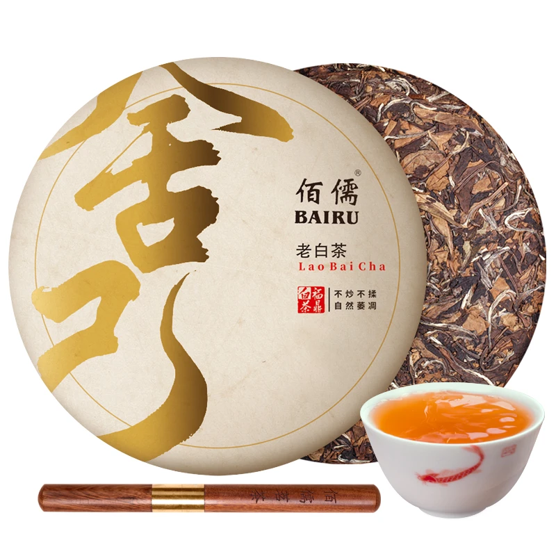 佰儒 正宗福鼎 原产地 老白茶8年陈香茶叶生晒300g可收藏