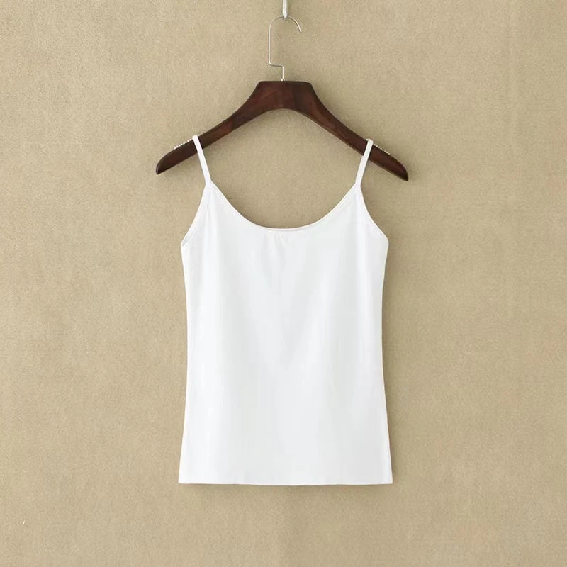纯色吊带背心女2023夏季修身内搭显瘦打底时尚短款美背