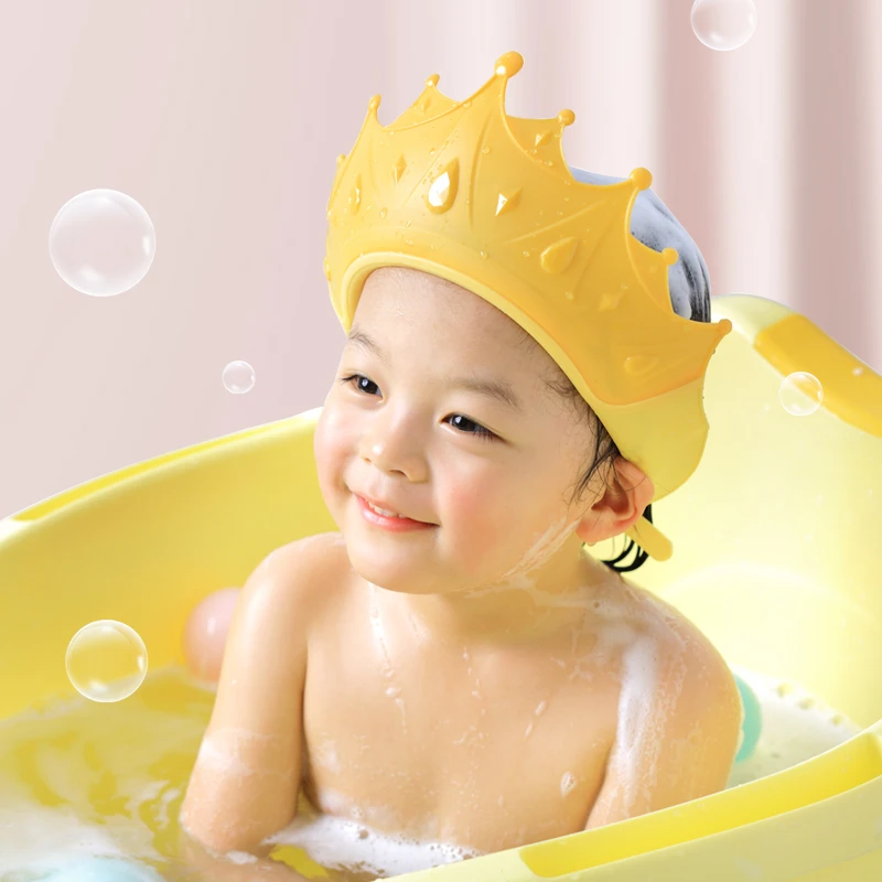 宝宝洗头帽防水护耳硅胶儿童洗头神器婴儿洗澡浴帽小孩挡水洗发帽