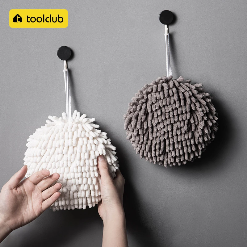 【toolclub】擦手球加厚挂式吸水速干雪尼尔家用厨房卫生间擦手巾