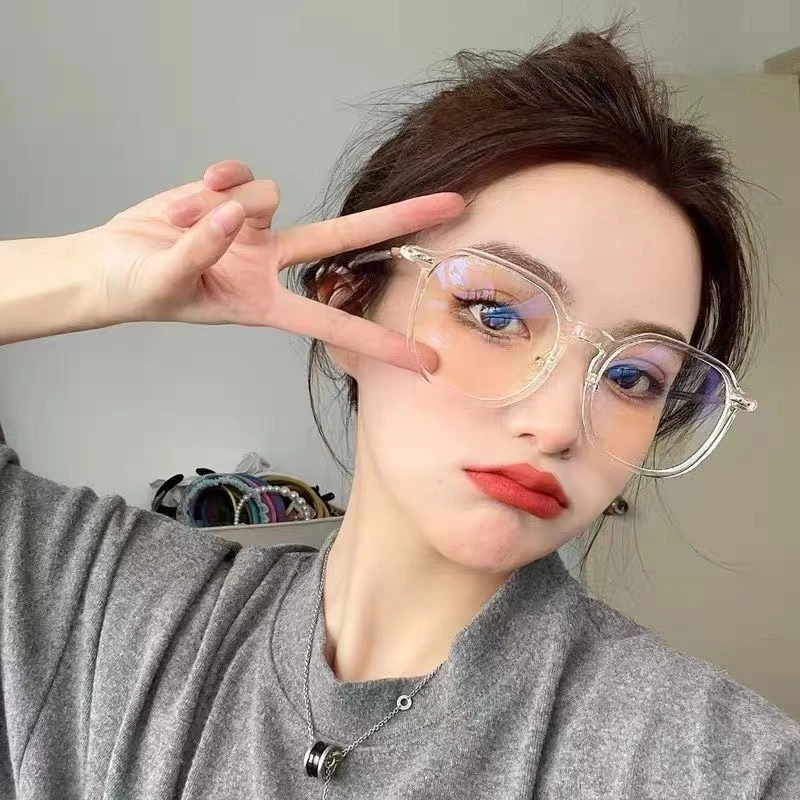 素颜复古大框黑色防蓝光眼镜近视女护眼睛有度数韩版潮显瘦男潮