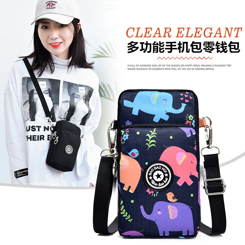放手机包女斜挎包2025新款手机袋挂脖装零钱包韩版百搭迷你小包包