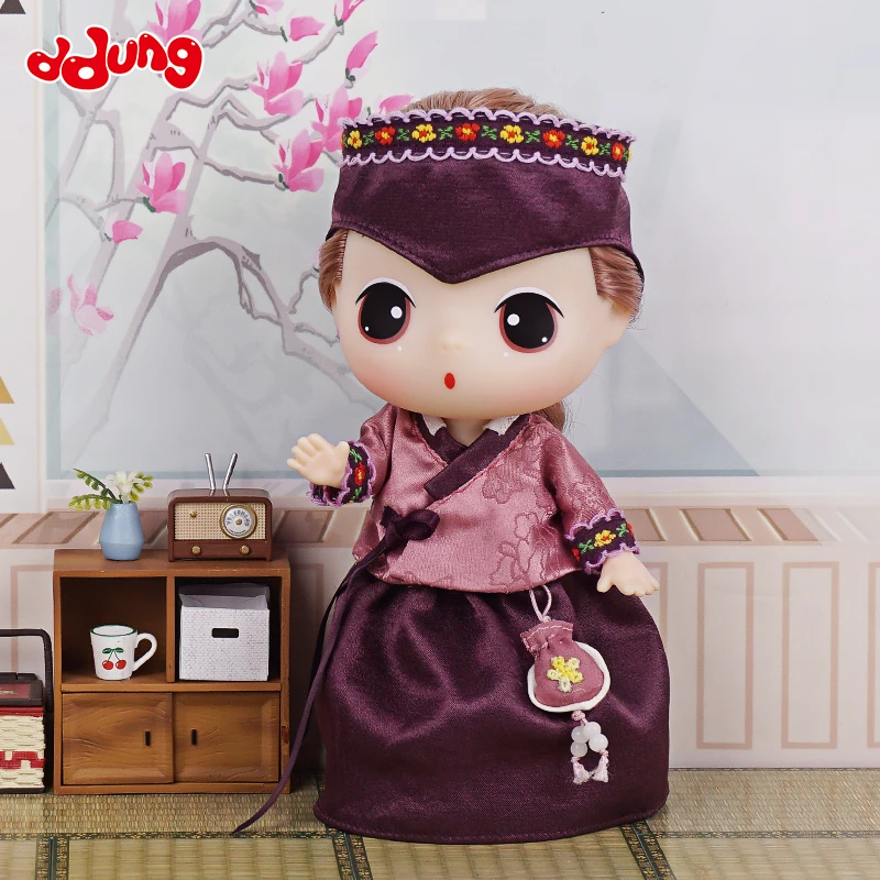 ddung/冬己新款朝鲜服迷糊娃娃 民族风韩服玩偶女孩女生礼物正版