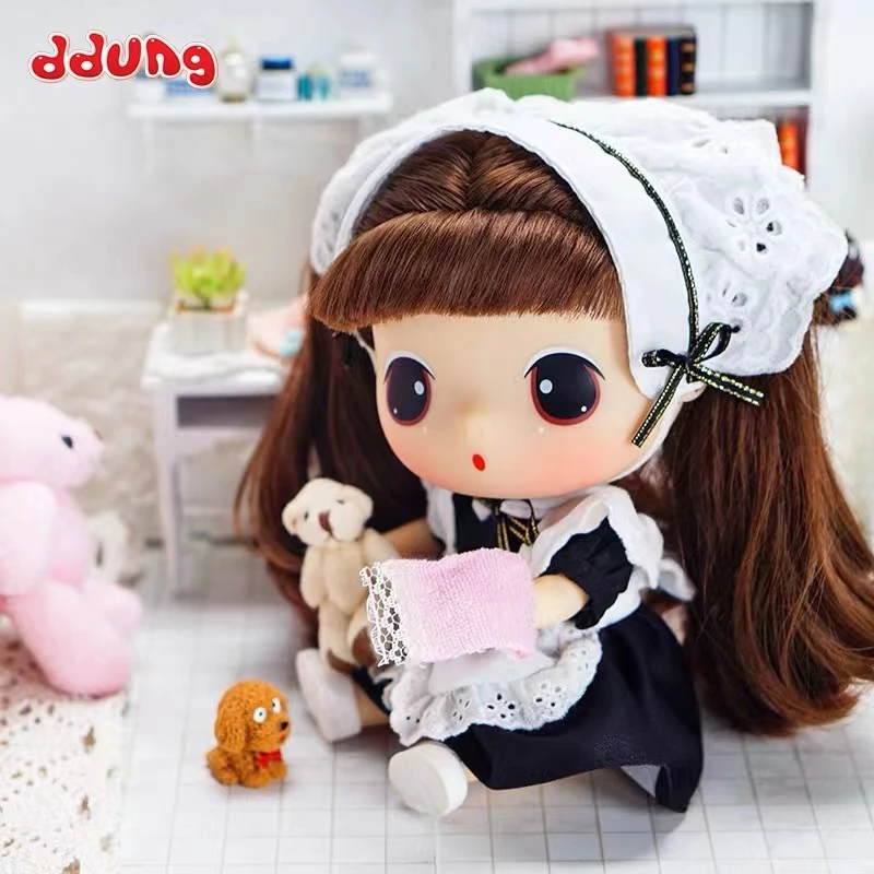 ddung/冬己官方正版迷糊娃娃女仆角色娃娃女孩公主洋娃娃可爱玩偶