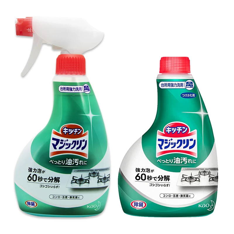 【玉酱推荐】花王泡沫型厨房油污清洁剂 本体400ML+替换400ml