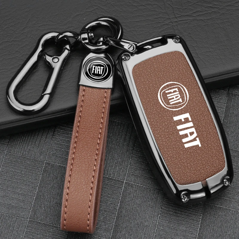 适用广汽菲亚特菲翔车钥匙套菲亚特致悦遥控包扣高档道奇酷威硬壳