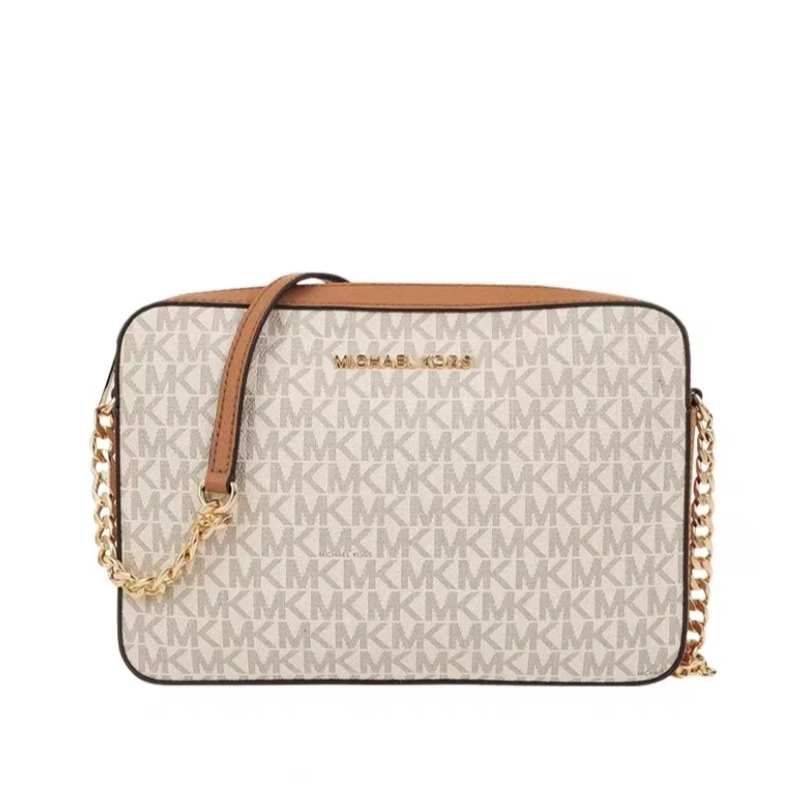 MICHAEL KORS白拼LOGO链条单间包【清仓】38248（24x16x5cm）香港直邮