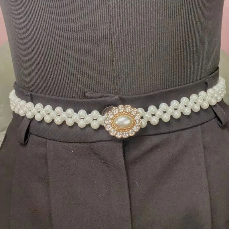 新款韩版时尚百搭腰带松紧弹力收腰链