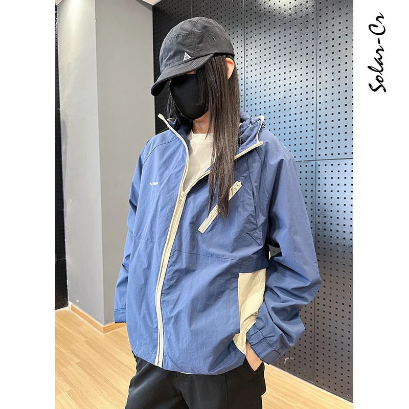 2025春季新款户外夹克男装日系潮牌拼色外套宽松休闲时尚百搭上衣