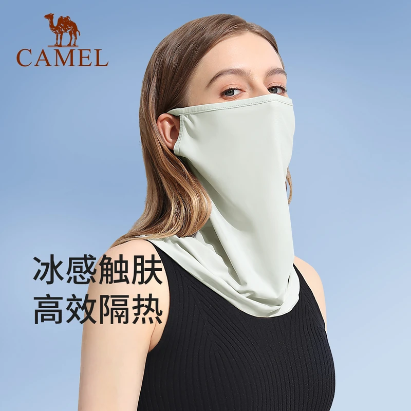 骆驼夏天防晒面罩全脸遮脸挂耳护颈面巾遮阳防紫外线F1152253004