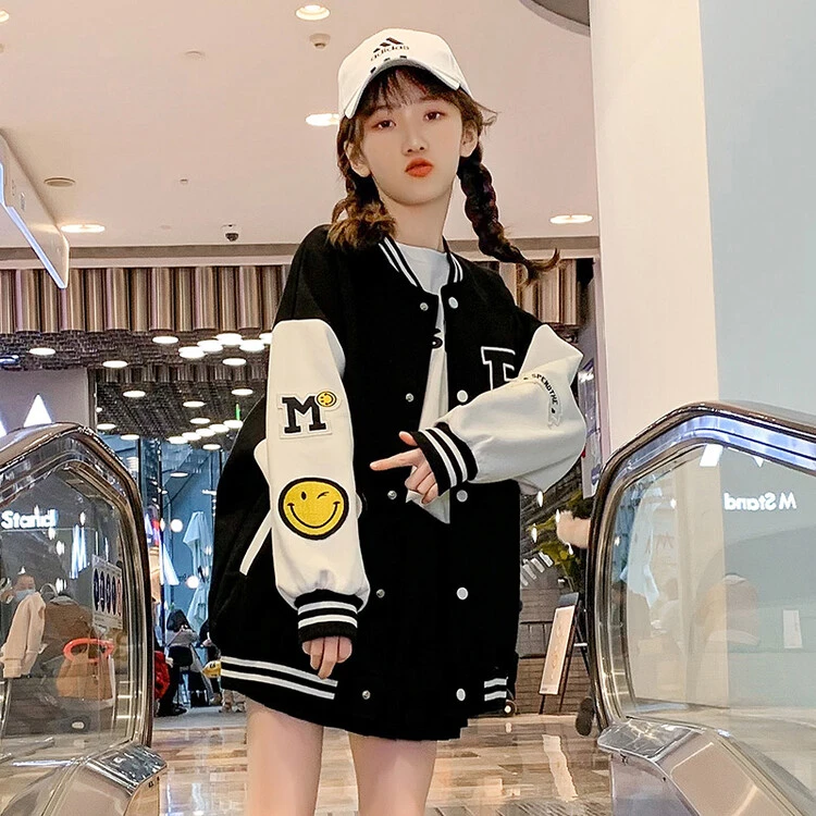 女童外套春秋款时髦洋气女孩儿童夹克网红中大童韩版潮春装棒球服