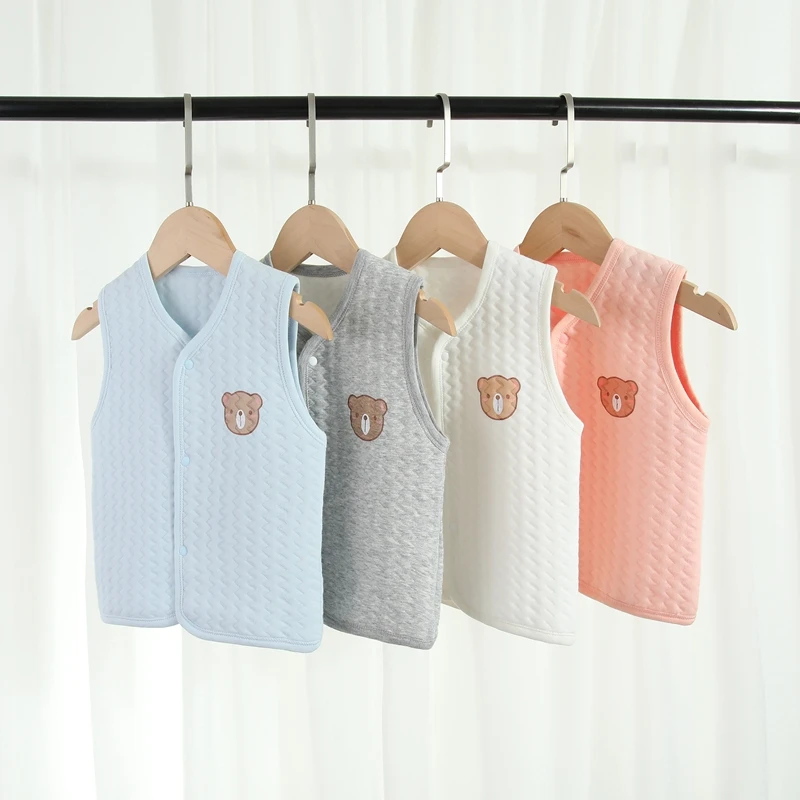 宝宝棉保暖马甲 新生幼儿婴儿马夹秋冬宝宝背心坎肩0-1-2-3岁春秋