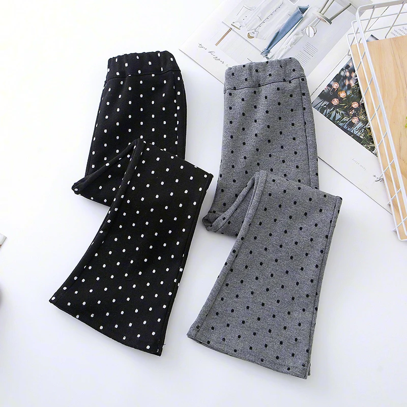 女童裤子秋季喇叭裤长裤儿童打底裤外穿时尚洋气小孩女宝休闲裤冬