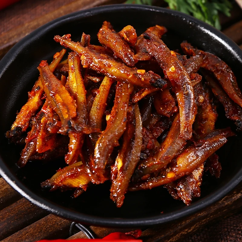 香辣小鱼仔90g毛毛鱼湖南特产手工麻辣休闲零食现做小吃追剧麻辣