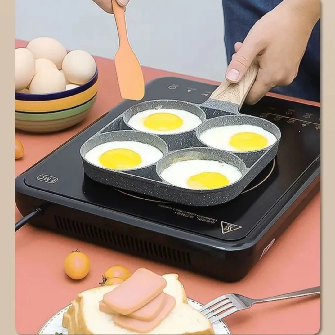 【迪拉生活用品推荐】煎鸡蛋汉堡机不粘小平底家用煎锅