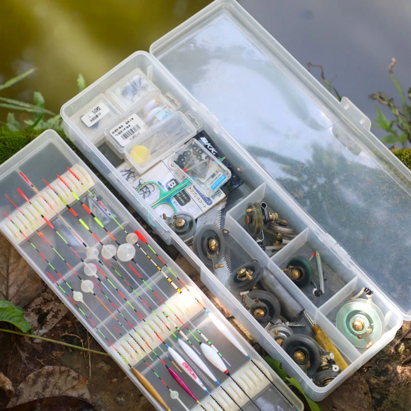 台州传统钓漂盒鱼漂盒多功能双层迷你小漂盒短漂漂盒多用渔具大全