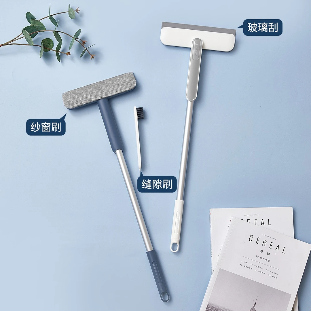 【粉丝福利】新款四合一玻璃刮玻璃家用窗户镜子海绵擦自带小刷子