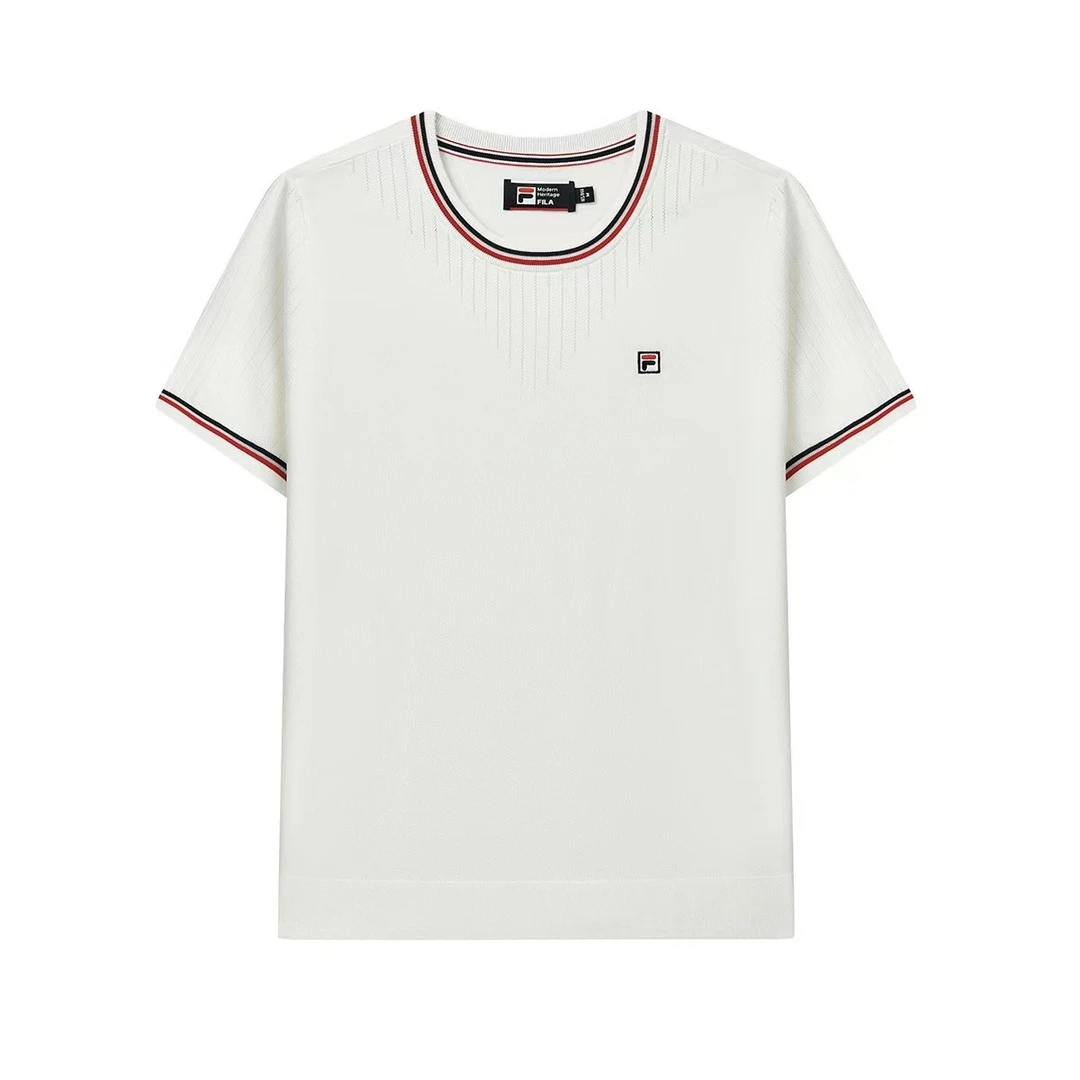 Fila/斐乐女子经典商务休闲运动时尚百搭圆领编织衫F11W231402F