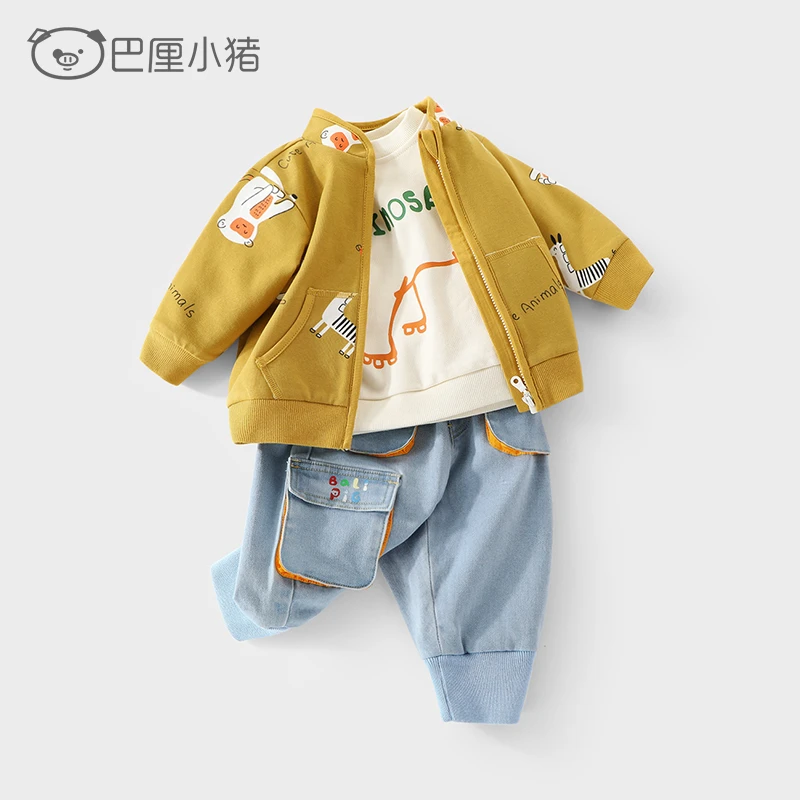 宝宝外套2022春秋季儿童衣服外穿春装男女童卫衣开衫保暖洋气童装