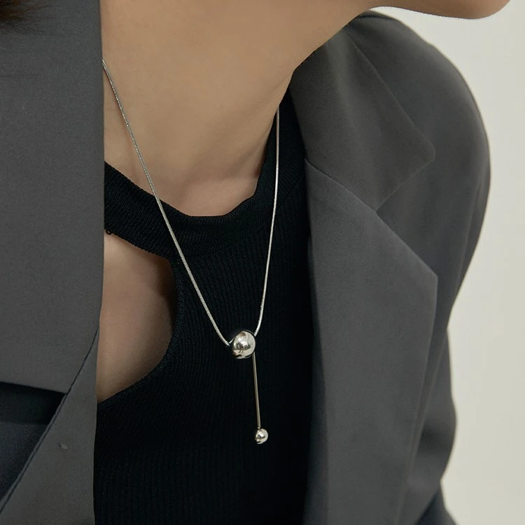 EBFWIND 钛钢项链 【永恒定律】极简百搭小众简约时尚ins项链毛衣链