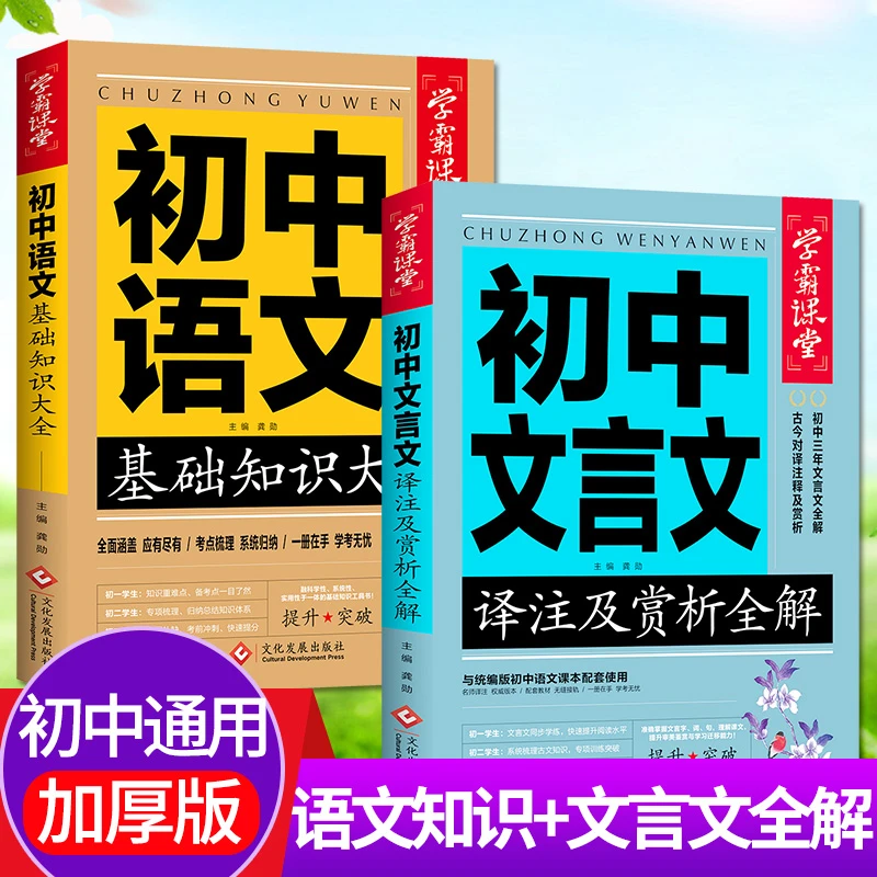 初中语文基础知识大全文言文全解7-9年级初中语文知识速查工具书