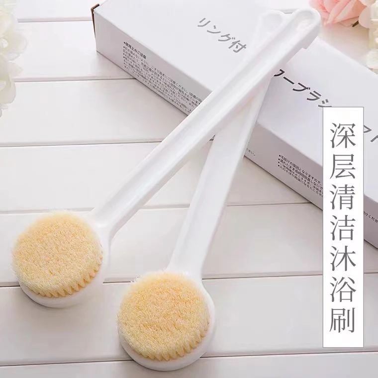 日式良品洗澡沐浴刷子成人软毛搓背不求人神器刷后背搓澡搓泥澡巾