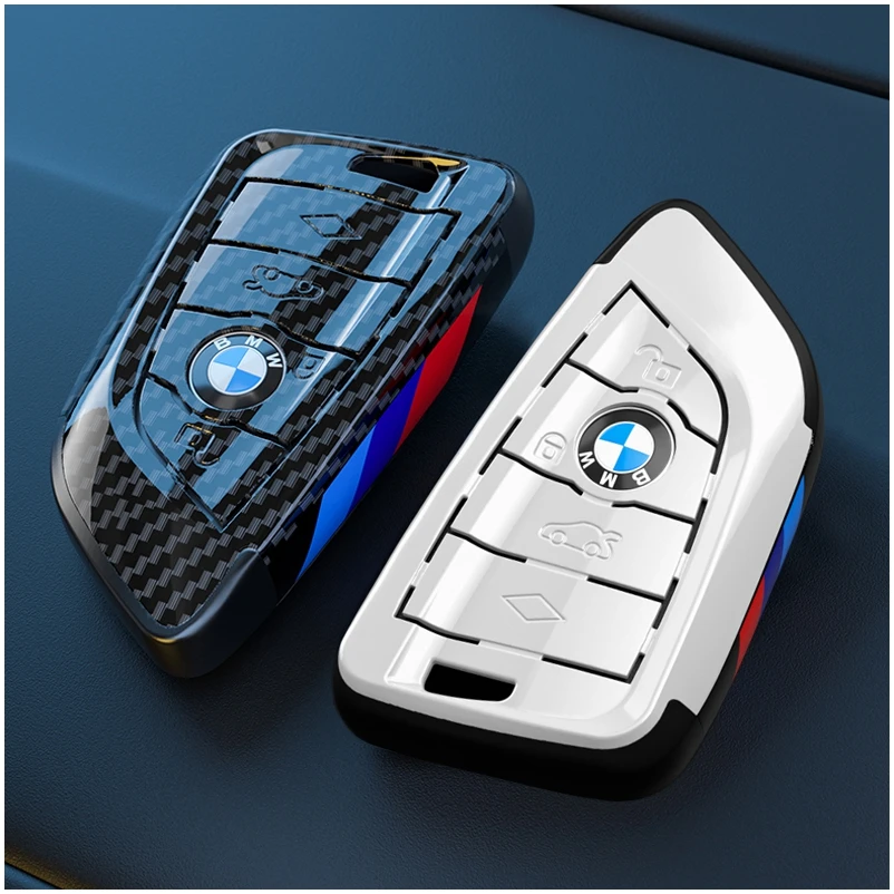 宝马钥匙套5系新3系1系7系包X1X2X3X5刀锋款320三系碳纤纹套改装