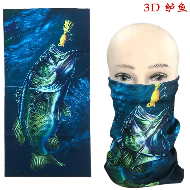 1101无缝炫彩围巾鱼图案