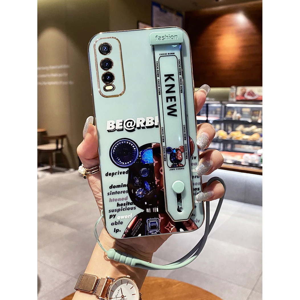 vivoy51s手机壳vivo腕带y70s保护硅胶套y51s全包V2002A防摔软壳潮