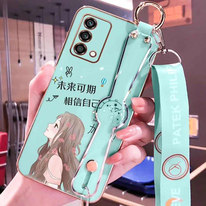 oppok9手机壳新款k9x未来可期k9s斜挎腕带支架保护套电镀防摔潮牌