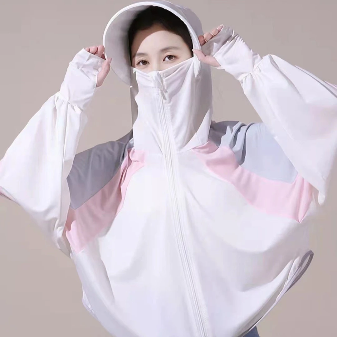 5159【主播推荐】夏季女士防嗮衣外套百搭外穿骑行遮阳户外透气网