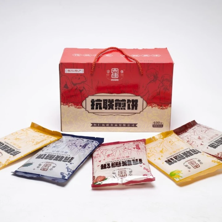 东北特产宗佳煎饼粗粮煎饼600g礼盒，十袋装