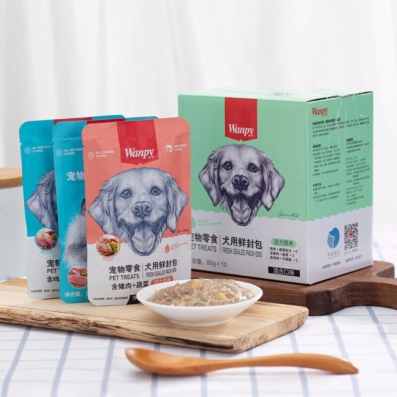 wanpy/顽皮狗鲜封包宠物狗湿粮零食狗罐头狗粮泰迪金毛法斗通用