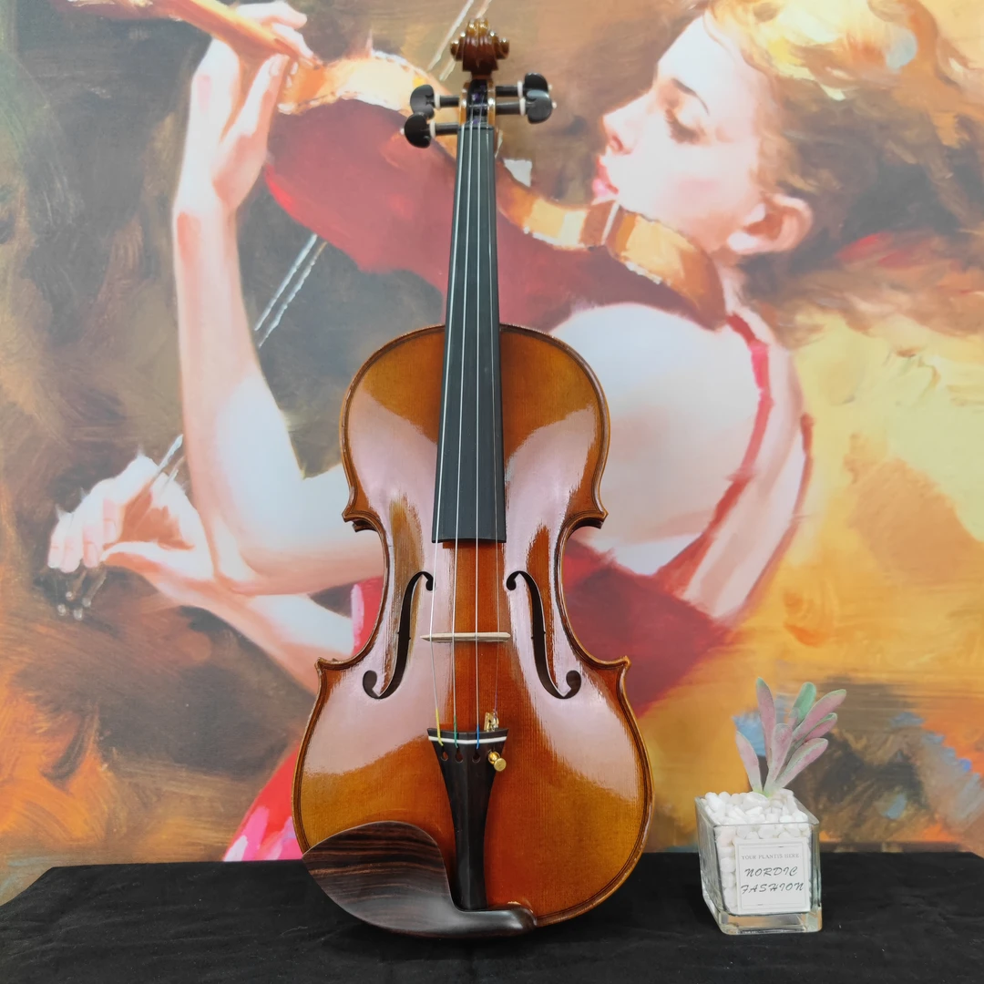 S220欧料纯手工牛骨配件小提琴小提琴弦4/4赠送全套赠品