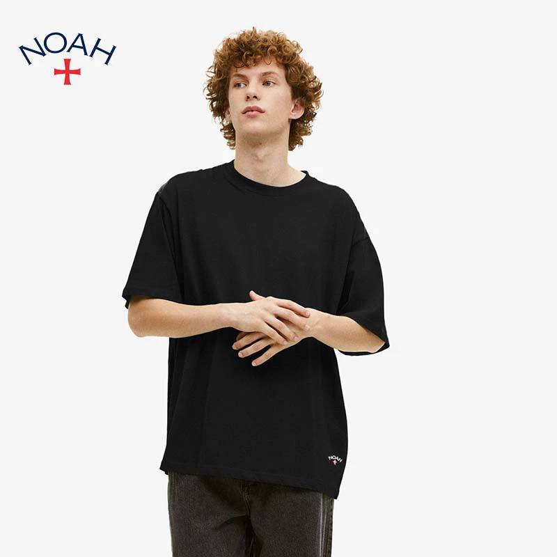 NOAH长袖T恤男女款2022夏季新款美式潮牌十字小标宽松休闲T恤纯棉