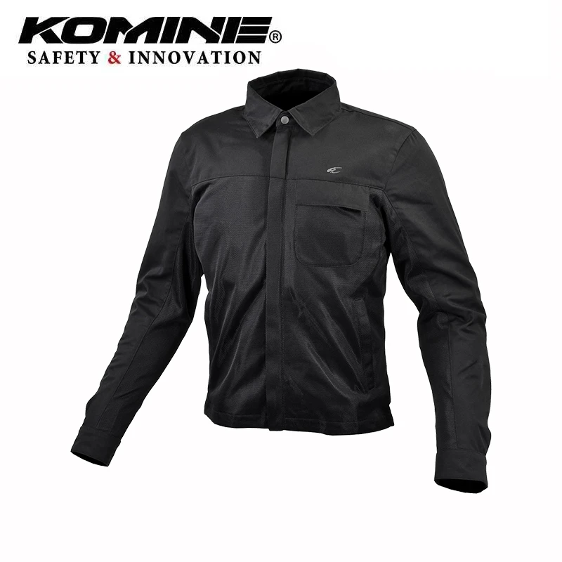 KOMINE 摩托车休闲衬衫风格半网眼拼接全防护男女款骑行服 JK-155