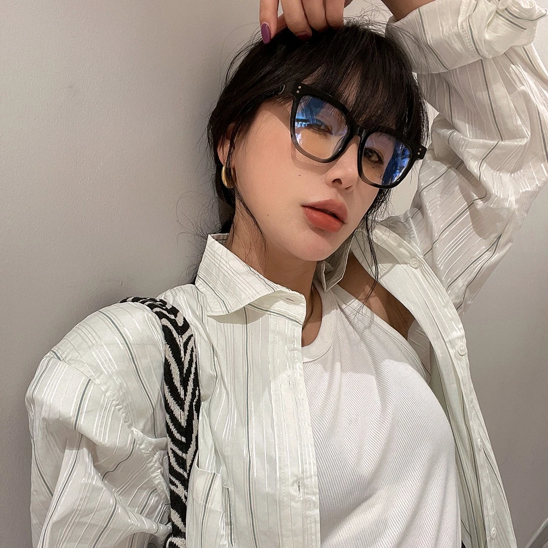 私服·重工立体条纹复古boy风衬衫